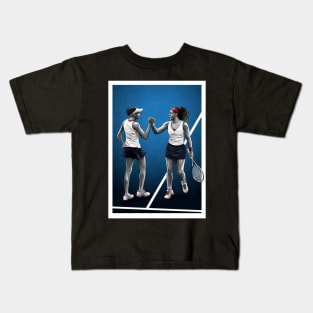 Serena & Venus Williams Tennis Artwork Kids T-Shirt